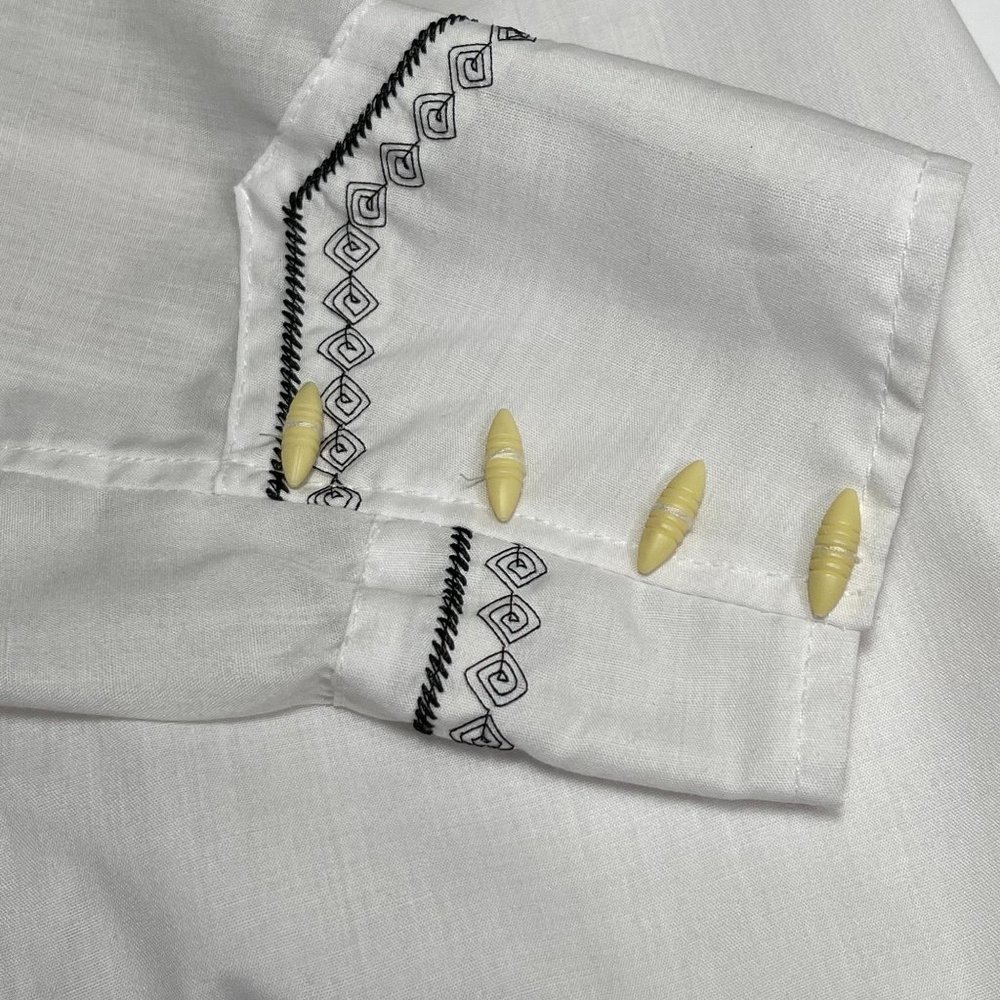 houston white shirt man's size 36 long sleeve - Picture 9 of 10